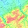 Mapa topográfico Rosemount, altitud, relieve