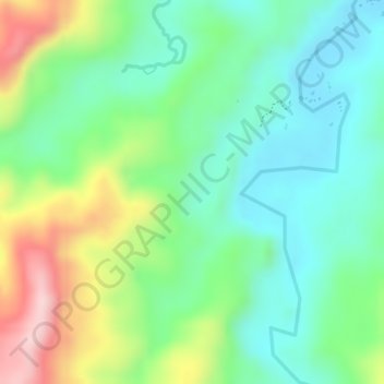 Mapa topográfico Coscorron, altitud, relieve