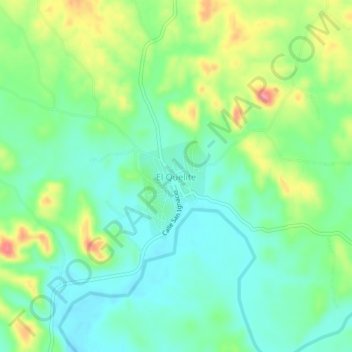 Mapa topográfico El Quelite, altitud, relieve