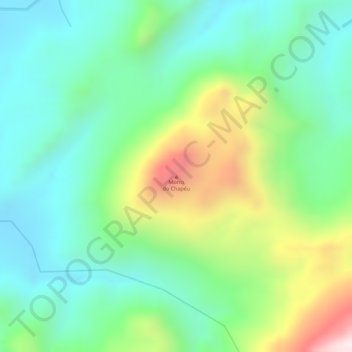 Mapa topográfico Morro do Chapéu, altitud, relieve