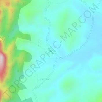 Mapa topográfico Itaitu, altitud, relieve