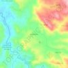 Mapa topográfico Mato Dentro, altitud, relieve