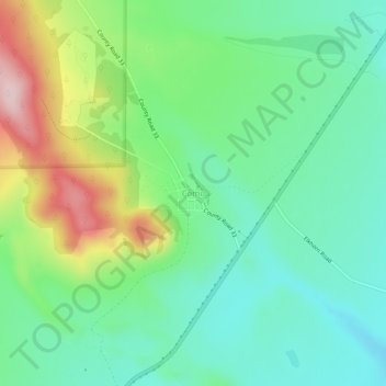Mapa topográfico Como, altitud, relieve