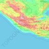 Mapa topográfico Sololá - Tz'olöj Ya', altitud, relieve