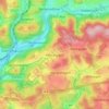 Mapa topográfico Alferzhagen, altitud, relieve