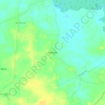Mapa topográfico Eldorado, altitud, relieve