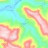 Mapa topográfico Linha Teotônia Norte, altitud, relieve