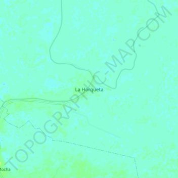 Mapa topográfico La Horqueta, altitud, relieve