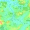 Mapa topográfico Prielip, altitud, relieve