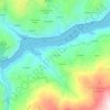 Mapa topográfico Anreade, altitud, relieve