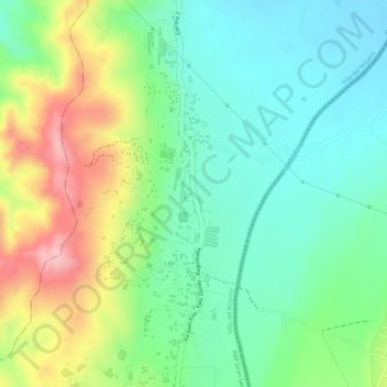 Mapa topográfico Juan Frio, altitud, relieve