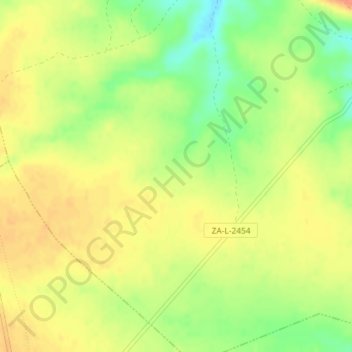 Mapa topográfico La Sortija, altitud, relieve