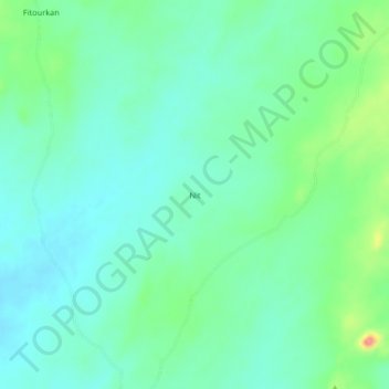Mapa topográfico Nit, altitud, relieve