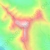 Mapa topográfico Ghost Mountain, altitud, relieve