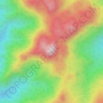 Mapa topográfico Serranía de Macuira, altitud, relieve