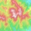 Mapa topográfico Les Plaines, altitud, relieve