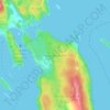 Mapa topográfico Spune’luxutth, altitud, relieve