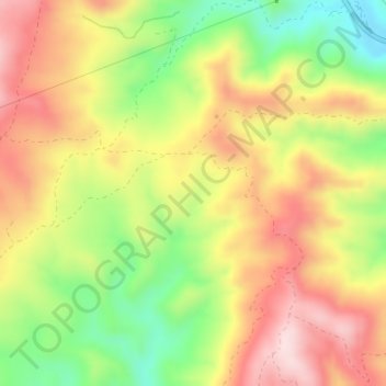 Mapa topográfico El Mopagán, altitud, relieve