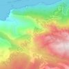 Mapa topográfico Calanques de Piana, altitud, relieve