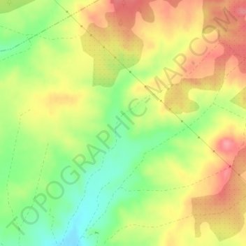 Mapa topográfico El Encaño, altitud, relieve