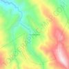 Mapa topográfico Amate Amarillo, altitud, relieve