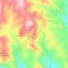 Mapa topográfico Cerro La Tetilla, altitud, relieve