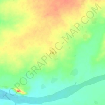 Mapa topográfico Iséré, altitud, relieve