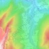 Mapa topográfico Le Villard, altitud, relieve