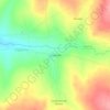 Mapa topográfico Cocalzinho, altitud, relieve