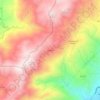 Mapa topográfico Caselho, altitud, relieve
