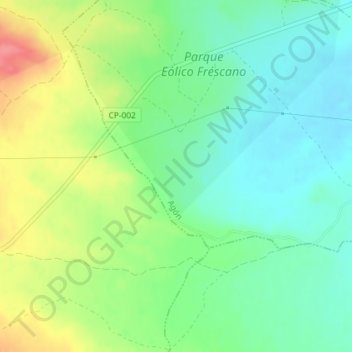 Mapa topográfico El Burdeo, altitud, relieve