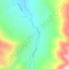 Mapa topográfico Zulia, altitud, relieve