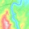 Mapa topográfico Arauca, altitud, relieve