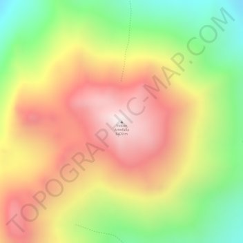 Mapa topográfico Volcán Antofalla, altitud, relieve
