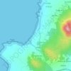 Mapa topográfico Orellana, altitud, relieve