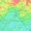 Mapa topográfico Shepherd's Bush, altitud, relieve