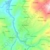 Mapa topográfico Michelena, altitud, relieve