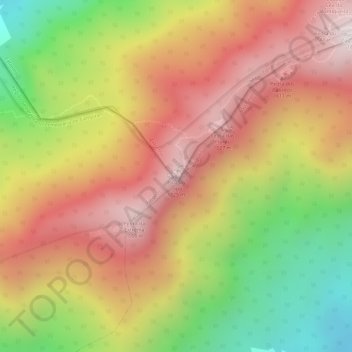 Mapa topográfico Pico do Lopo, altitud, relieve