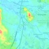 Mapa topográfico Hulu Yam Lama, altitud, relieve