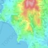 Mapa topográfico Aios, altitud, relieve