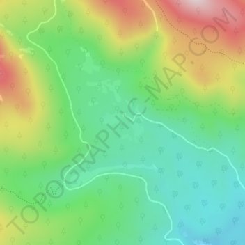 Mapa topográfico Upper Michigan Dam, altitud, relieve
