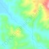 Mapa topográfico Cerro Paula, altitud, relieve