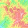 Mapa topográfico La Joya, altitud, relieve