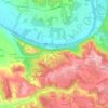 Mapa topográfico La Combe de Gaby, altitud, relieve
