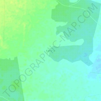 Mapa topográfico Carranza, altitud, relieve