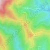 Mapa topográfico Cerro de Peñalba, altitud, relieve