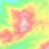 Mapa topográfico Cerro el Guerrero, altitud, relieve