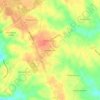 Mapa topográfico Hunters Glen, altitud, relieve