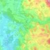 Mapa topográfico Krumbach, altitud, relieve
