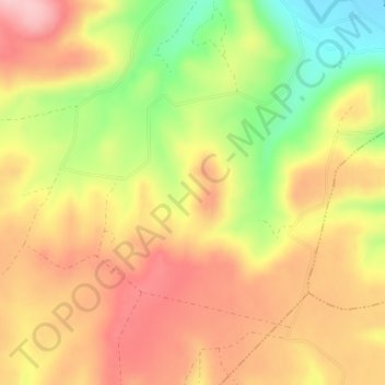 Mapa topográfico La Jarosa, altitud, relieve